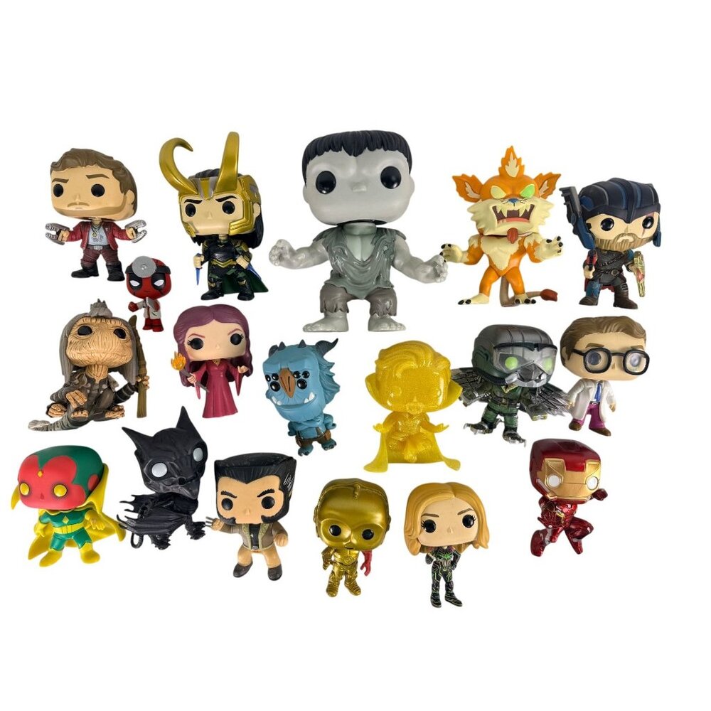 Lot of 18‎ Funko Pop Vinyl Figures Marvel Star Wars Harry Potter Rick & Morty